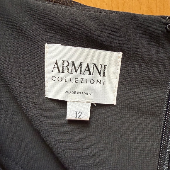 Armani Cocktail Dress-velvet and Silk- Size 12- like new - Picture 3 of 3